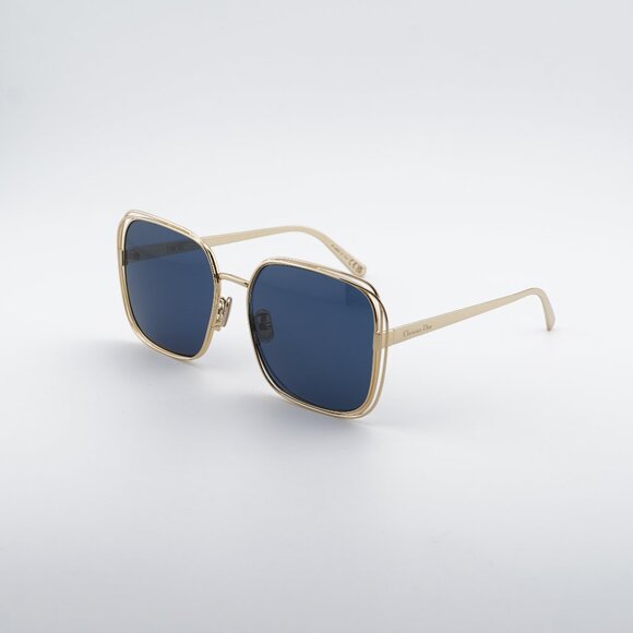 Dior FILDIOR S1U B0B0 Sunglasses Gold Square Frame, Blue Lenses main image 10